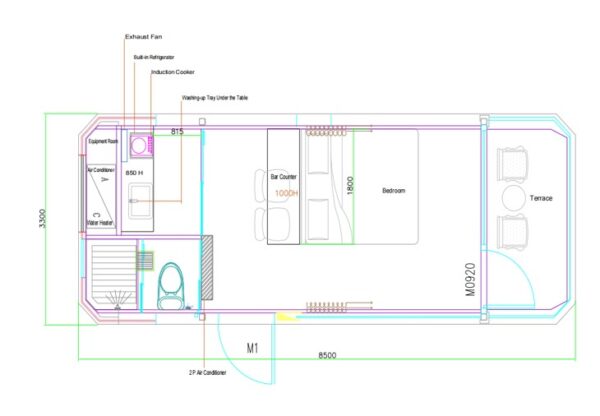 Luxury modular  capsule prefabricated homes tree house 300 Sq Ft - Image 2